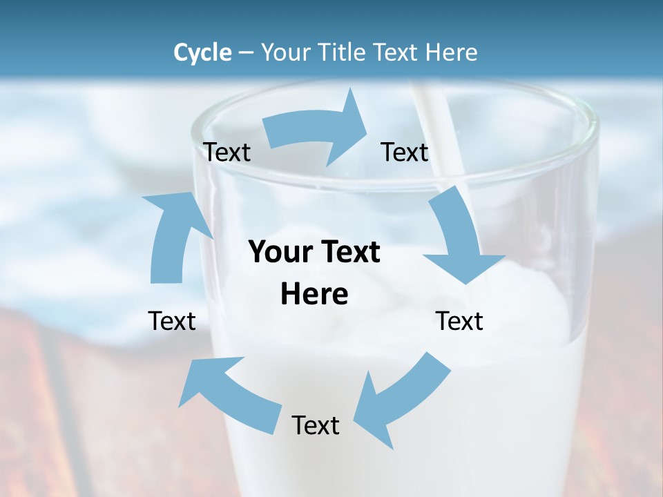 A Glass Of Milk Being Poured Into It PowerPoint Template