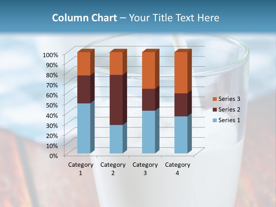 A Glass Of Milk Being Poured Into It PowerPoint Template