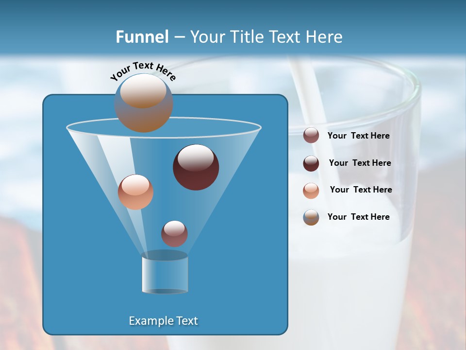 A Glass Of Milk Being Poured Into It PowerPoint Template