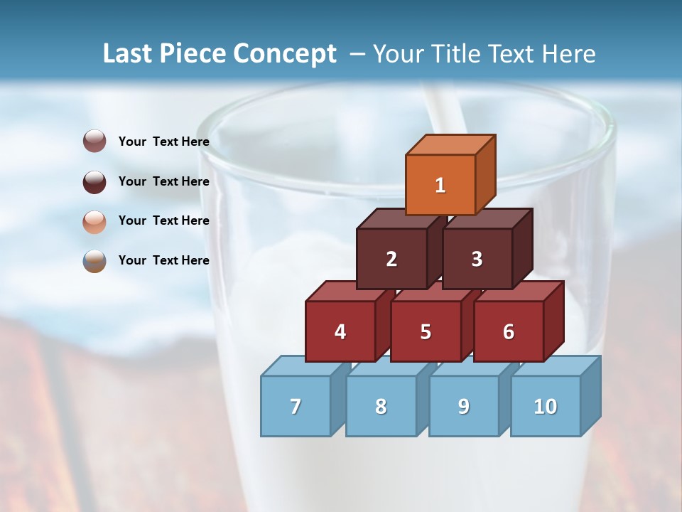 A Glass Of Milk Being Poured Into It PowerPoint Template