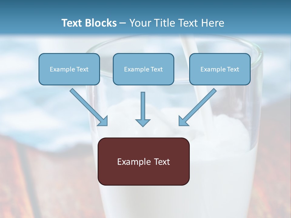 A Glass Of Milk Being Poured Into It PowerPoint Template