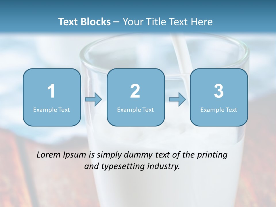 A Glass Of Milk Being Poured Into It PowerPoint Template
