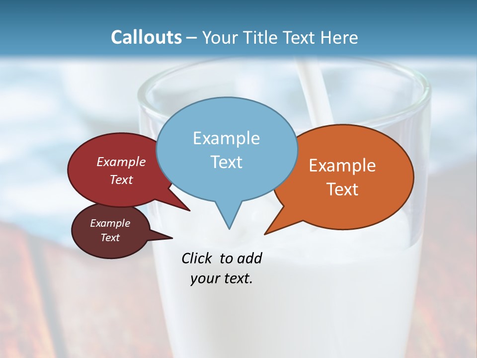 A Glass Of Milk Being Poured Into It PowerPoint Template