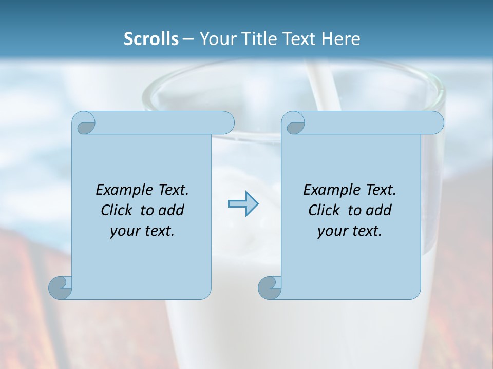 A Glass Of Milk Being Poured Into It PowerPoint Template
