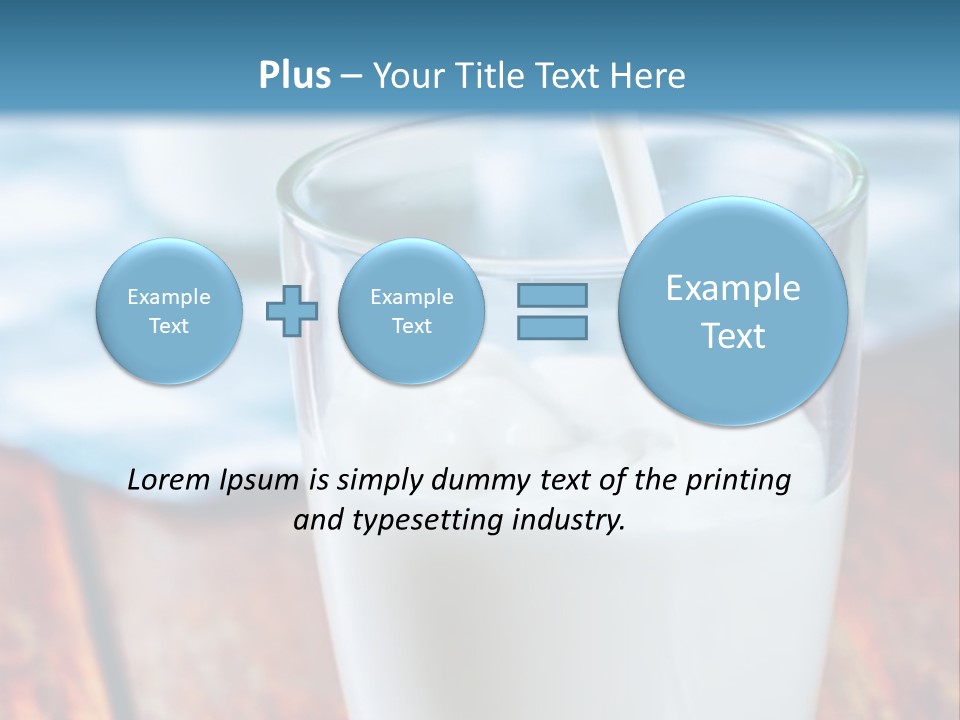 A Glass Of Milk Being Poured Into It PowerPoint Template