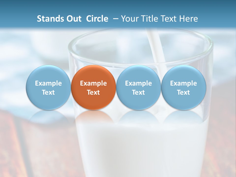A Glass Of Milk Being Poured Into It PowerPoint Template