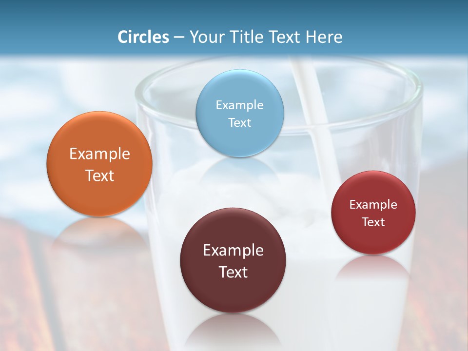 A Glass Of Milk Being Poured Into It PowerPoint Template