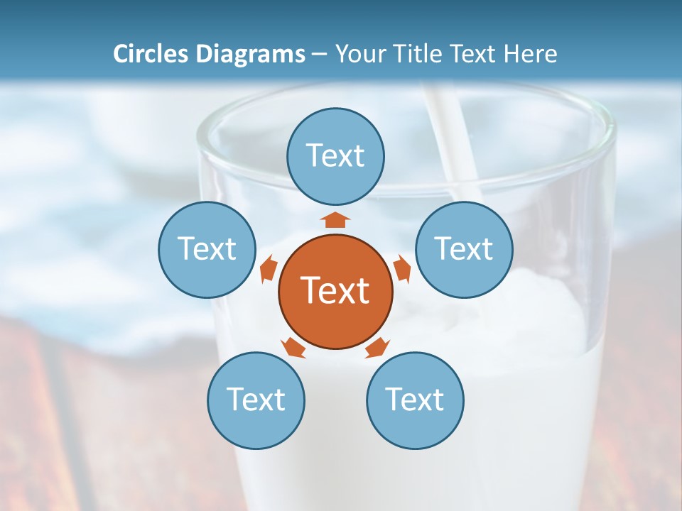 A Glass Of Milk Being Poured Into It PowerPoint Template