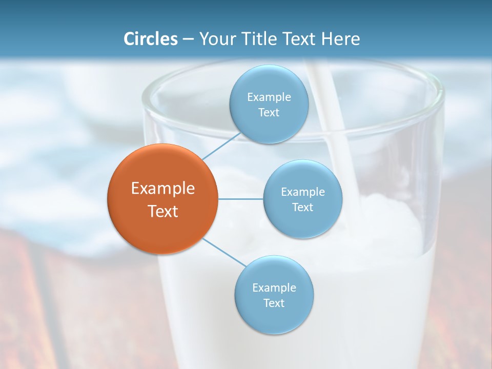 A Glass Of Milk Being Poured Into It PowerPoint Template