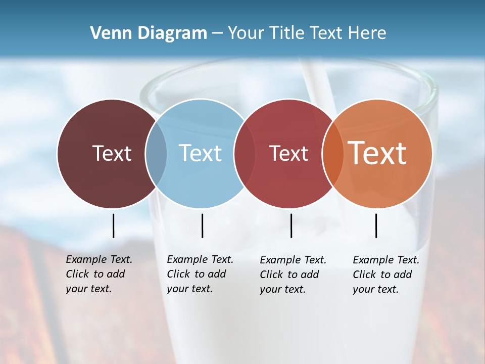 A Glass Of Milk Being Poured Into It PowerPoint Template