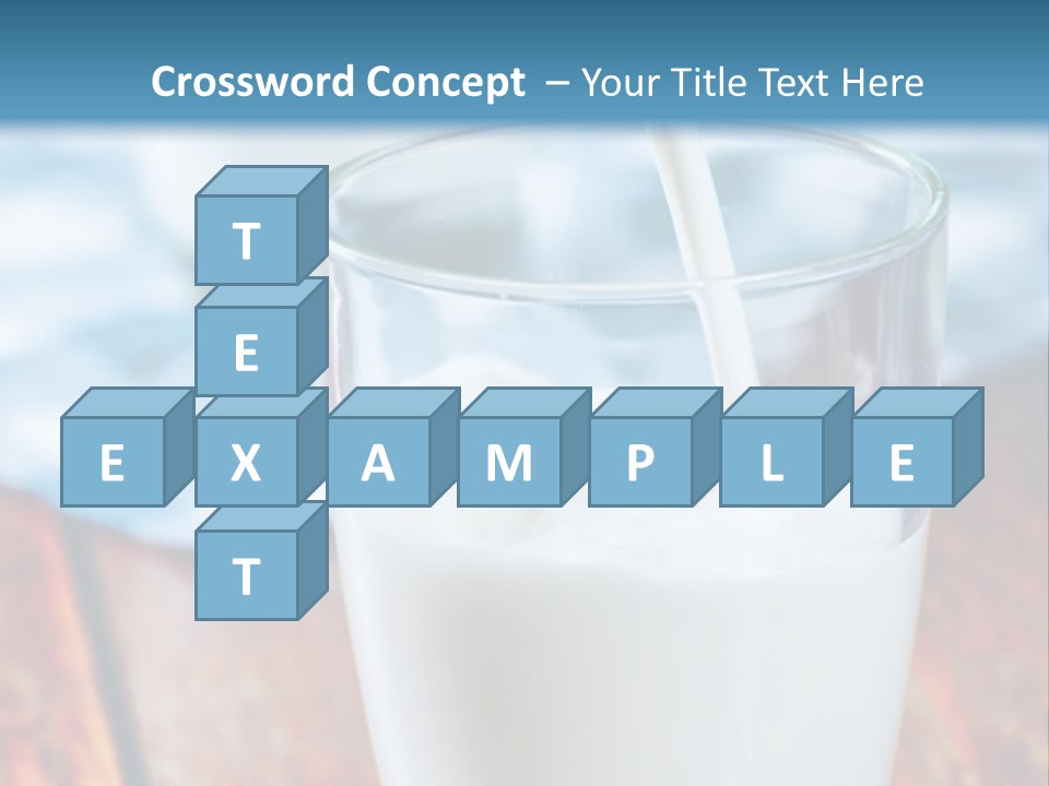 A Glass Of Milk Being Poured Into It PowerPoint Template