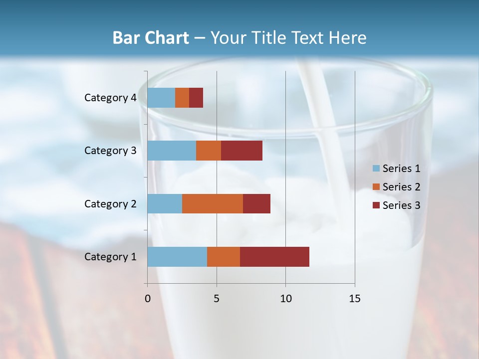 A Glass Of Milk Being Poured Into It PowerPoint Template