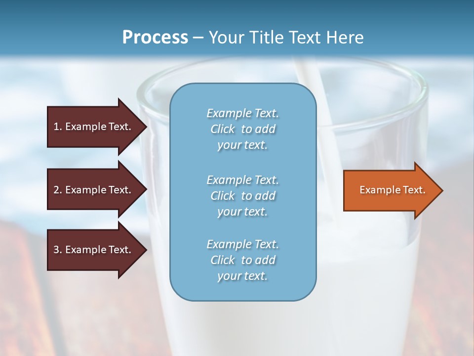 A Glass Of Milk Being Poured Into It PowerPoint Template