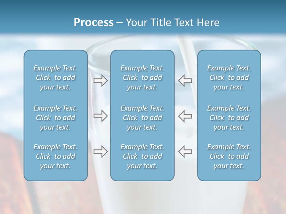 A Glass Of Milk Being Poured Into It PowerPoint Template