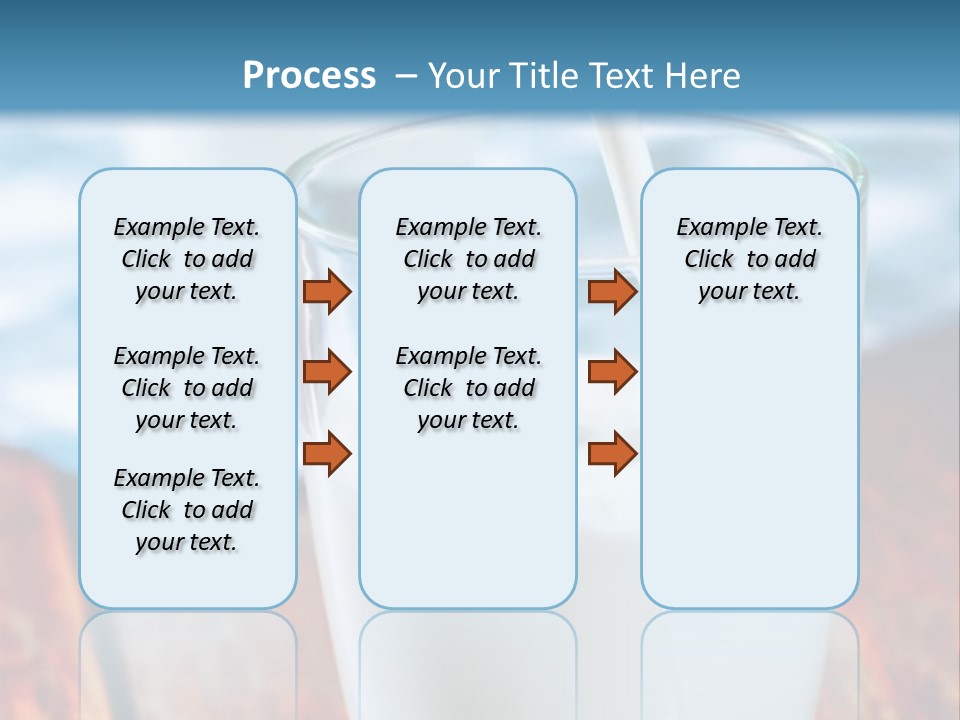 A Glass Of Milk Being Poured Into It PowerPoint Template