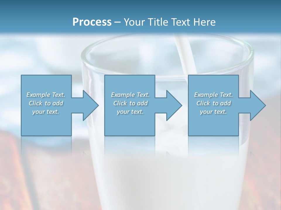 A Glass Of Milk Being Poured Into It PowerPoint Template