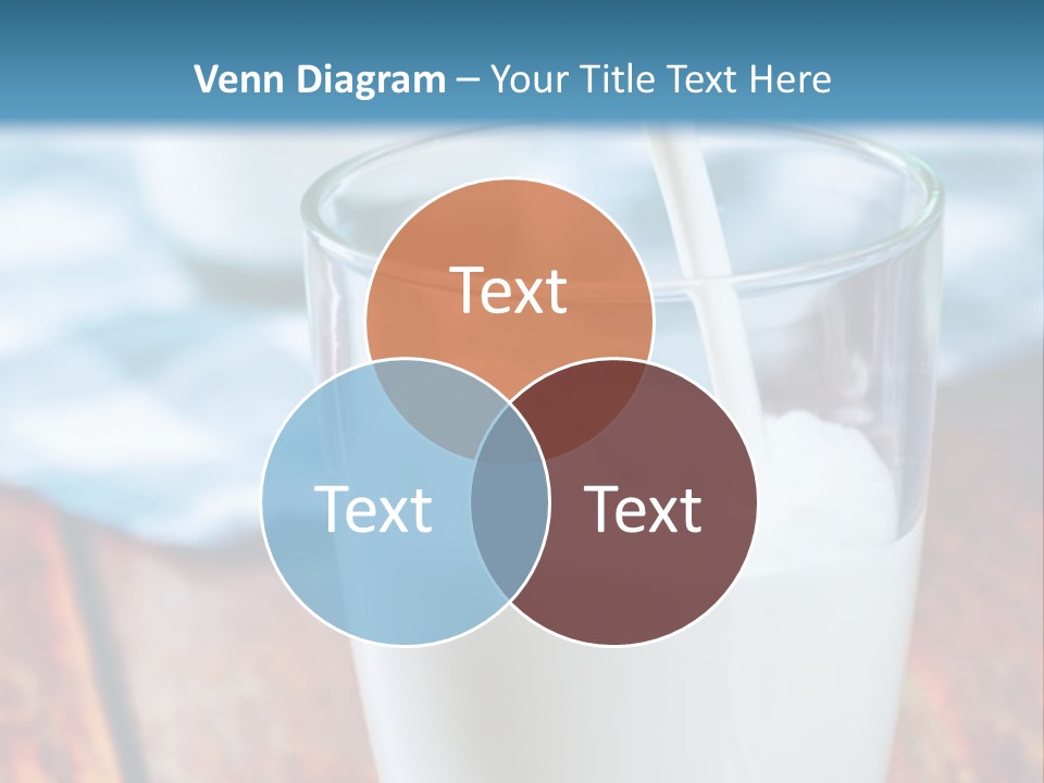 A Glass Of Milk Being Poured Into It PowerPoint Template
