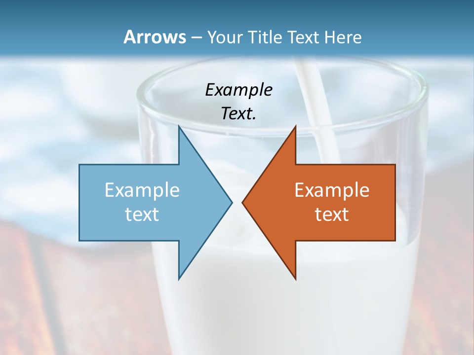 A Glass Of Milk Being Poured Into It PowerPoint Template