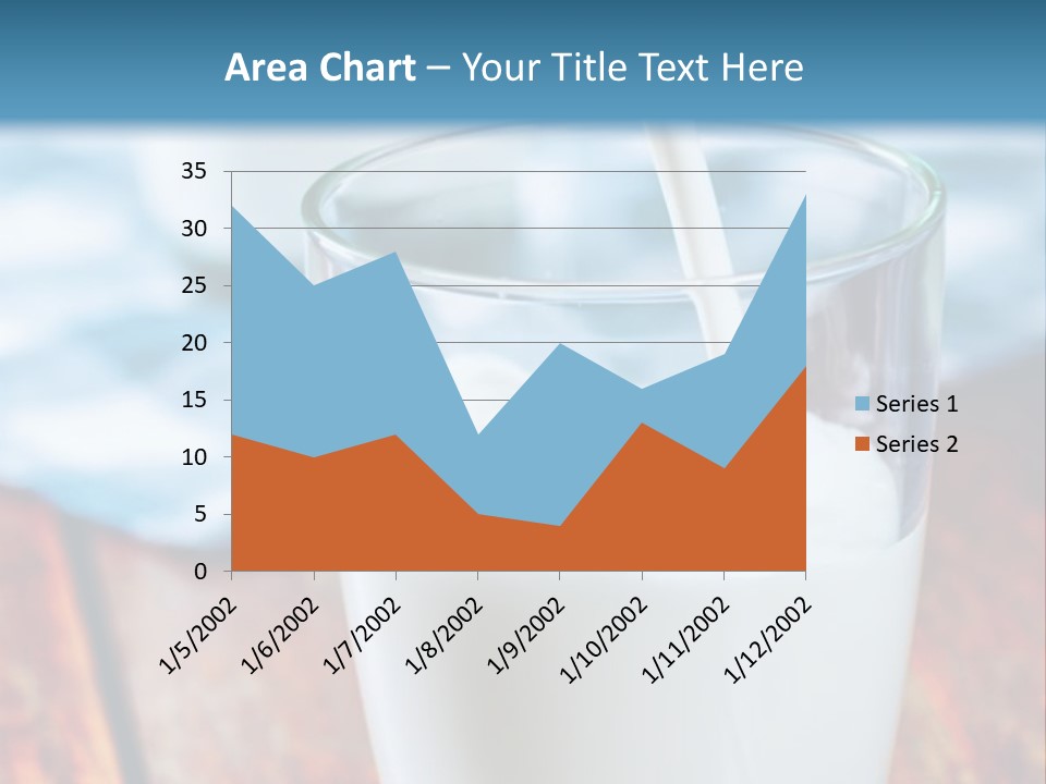 A Glass Of Milk Being Poured Into It PowerPoint Template