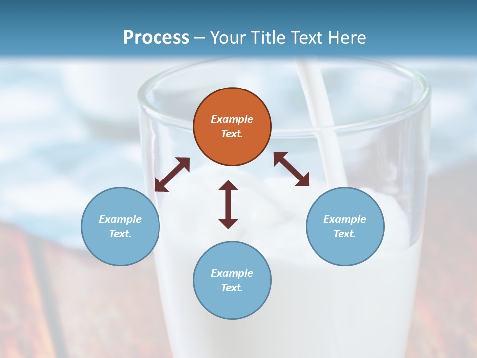 A Glass Of Milk Being Poured Into It PowerPoint Template