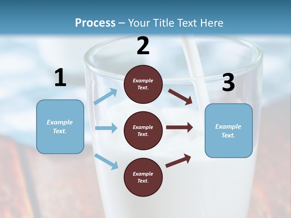 A Glass Of Milk Being Poured Into It PowerPoint Template