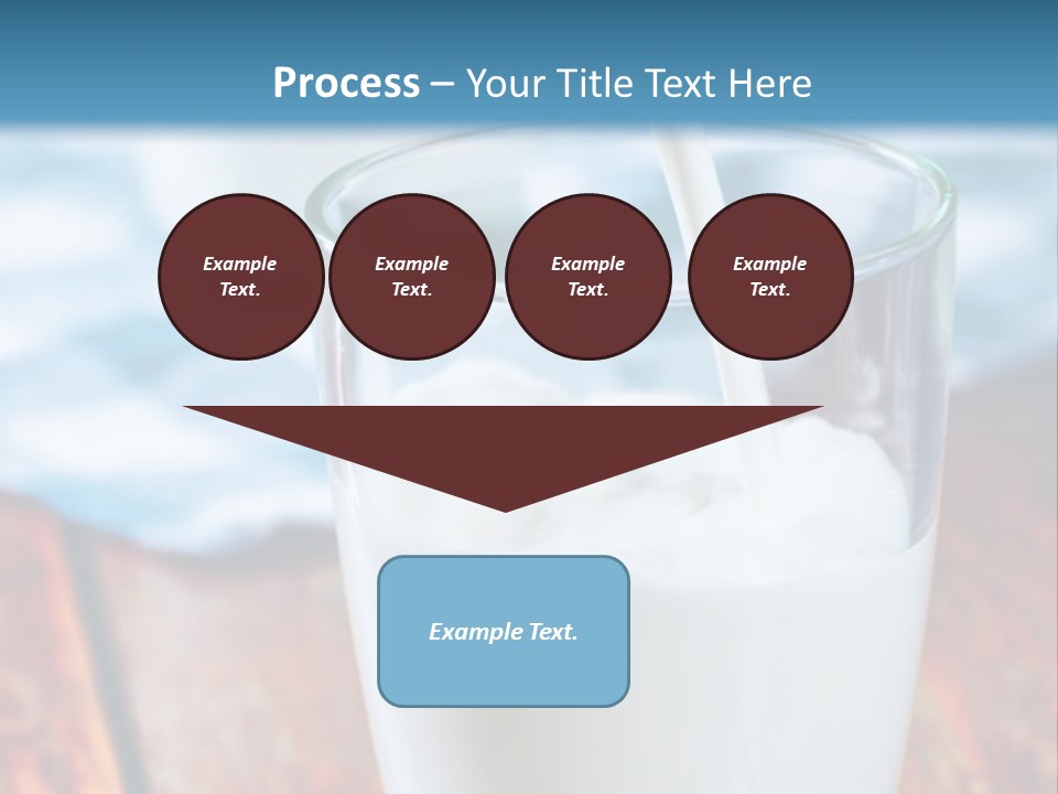 A Glass Of Milk Being Poured Into It PowerPoint Template