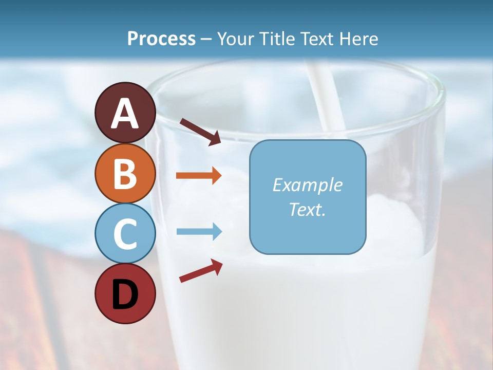 A Glass Of Milk Being Poured Into It PowerPoint Template