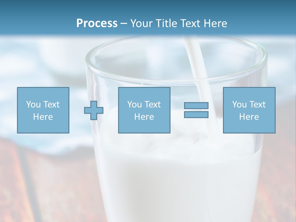 A Glass Of Milk Being Poured Into It PowerPoint Template