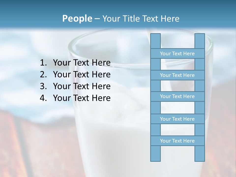 A Glass Of Milk Being Poured Into It PowerPoint Template