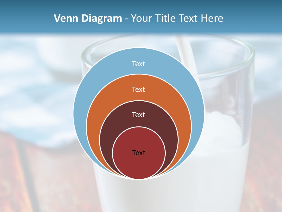 A Glass Of Milk Being Poured Into It PowerPoint Template