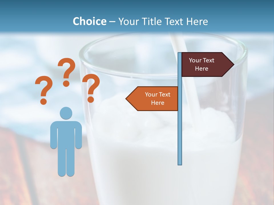 A Glass Of Milk Being Poured Into It PowerPoint Template