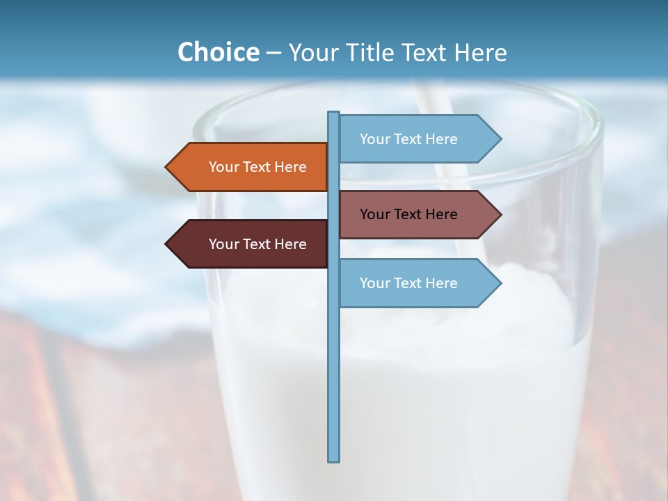 A Glass Of Milk Being Poured Into It PowerPoint Template