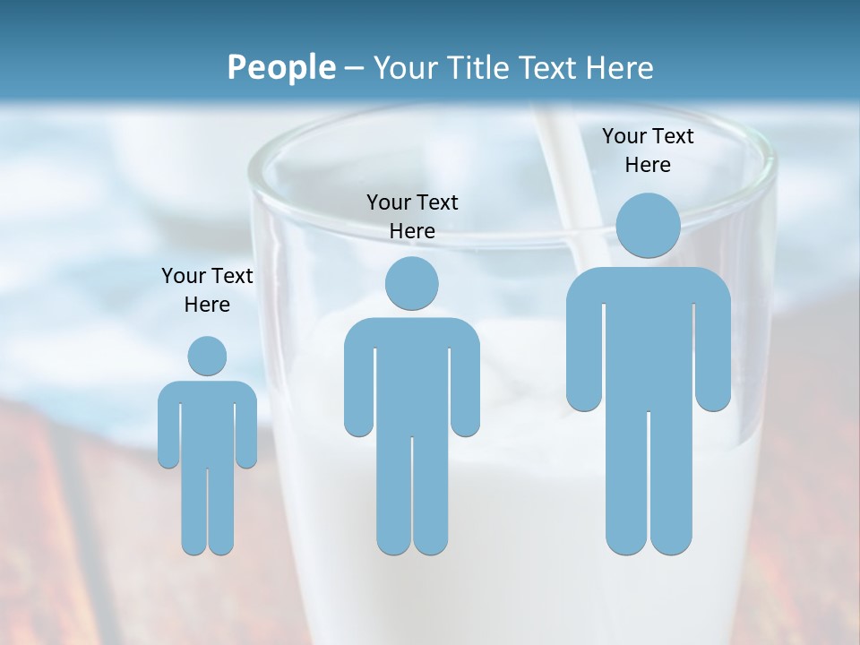 A Glass Of Milk Being Poured Into It PowerPoint Template