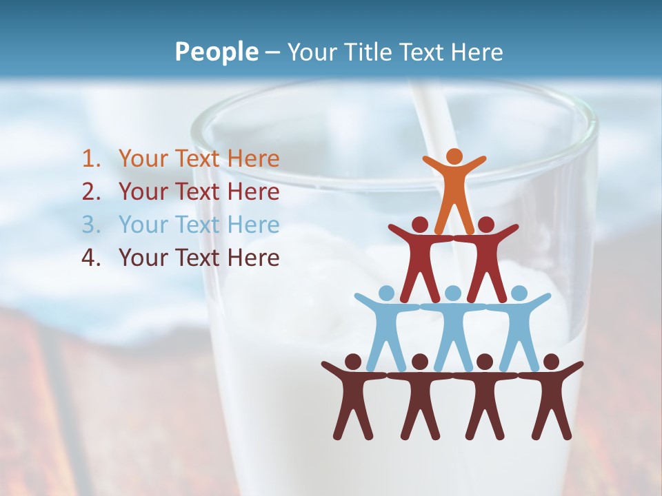A Glass Of Milk Being Poured Into It PowerPoint Template