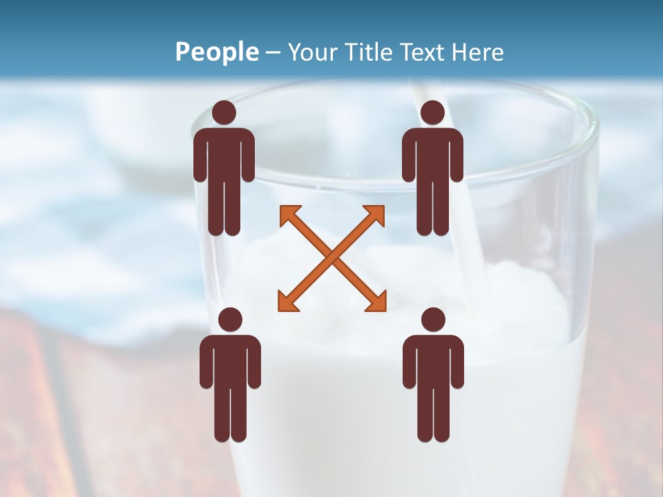 A Glass Of Milk Being Poured Into It PowerPoint Template