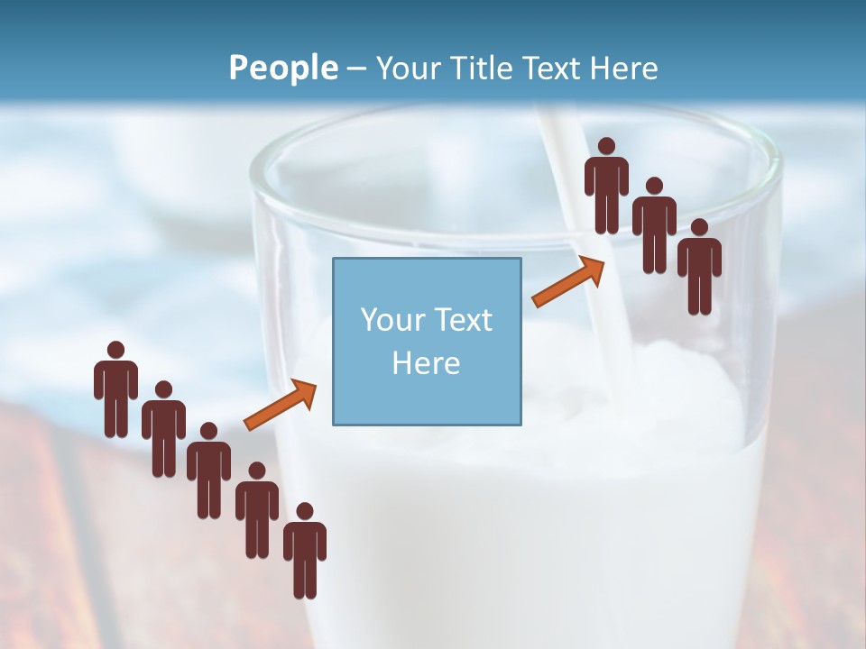 A Glass Of Milk Being Poured Into It PowerPoint Template