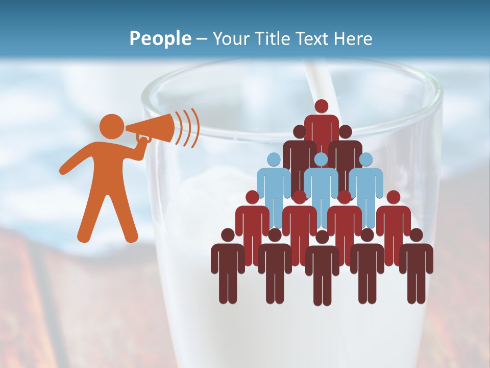 A Glass Of Milk Being Poured Into It PowerPoint Template