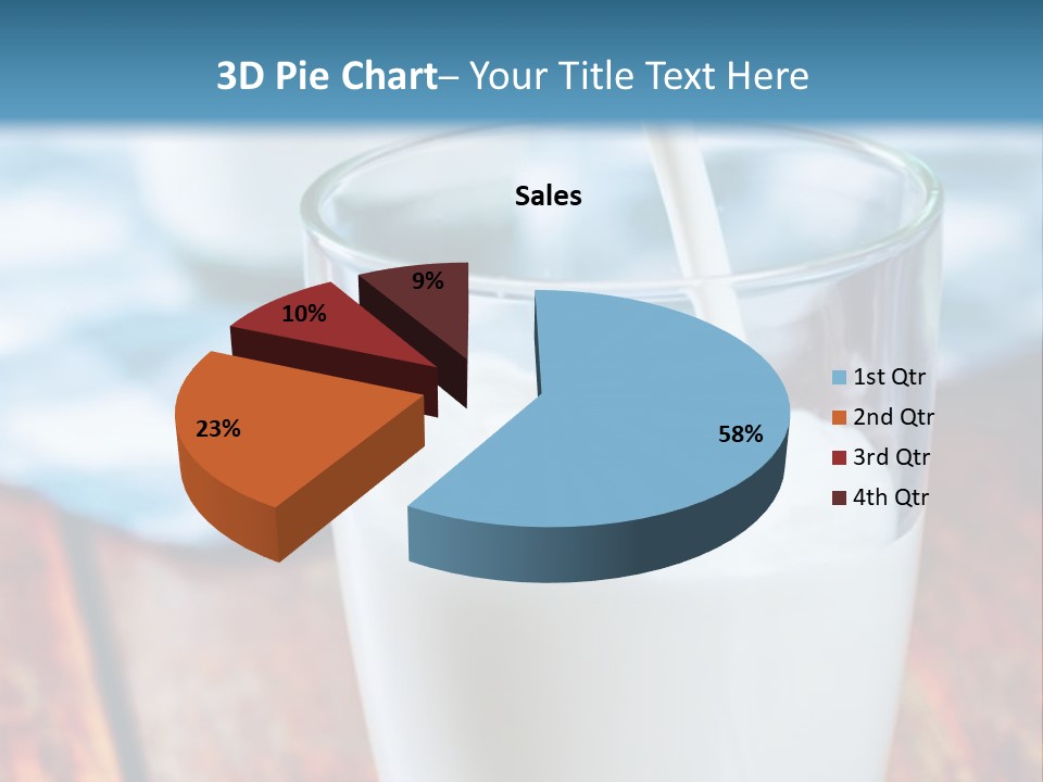 A Glass Of Milk Being Poured Into It PowerPoint Template