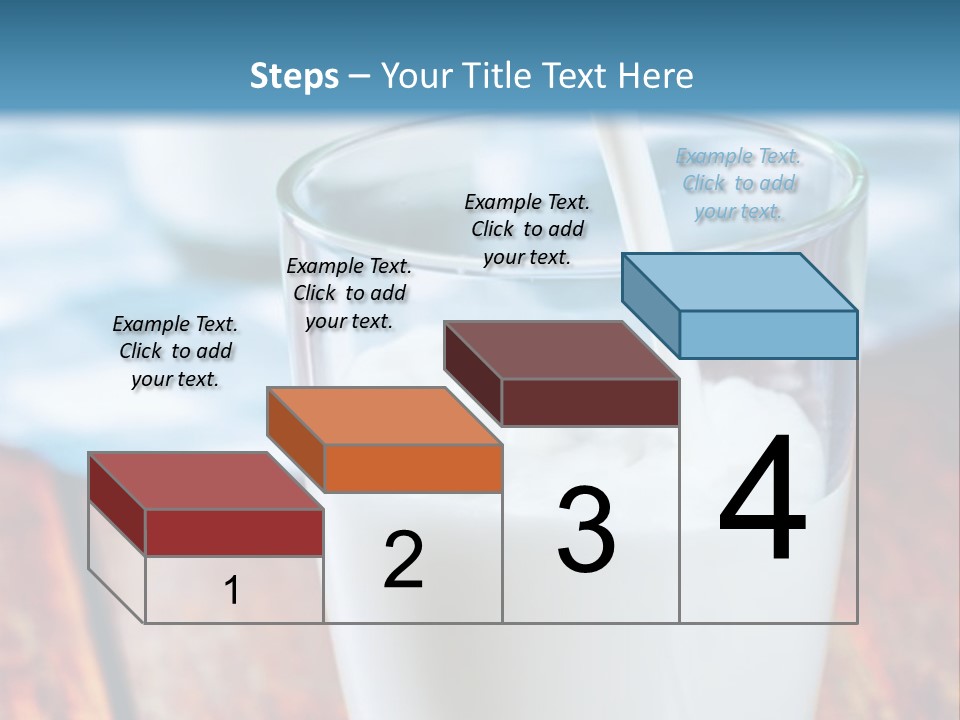A Glass Of Milk Being Poured Into It PowerPoint Template
