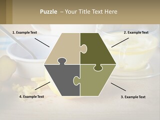 A Table Topped With A Bowl Of Lemons And A Cup Of Tea PowerPoint Template