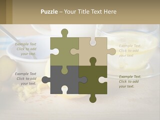 A Table Topped With A Bowl Of Lemons And A Cup Of Tea PowerPoint Template