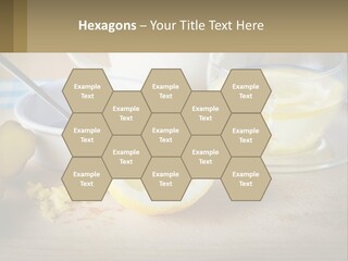 A Table Topped With A Bowl Of Lemons And A Cup Of Tea PowerPoint Template