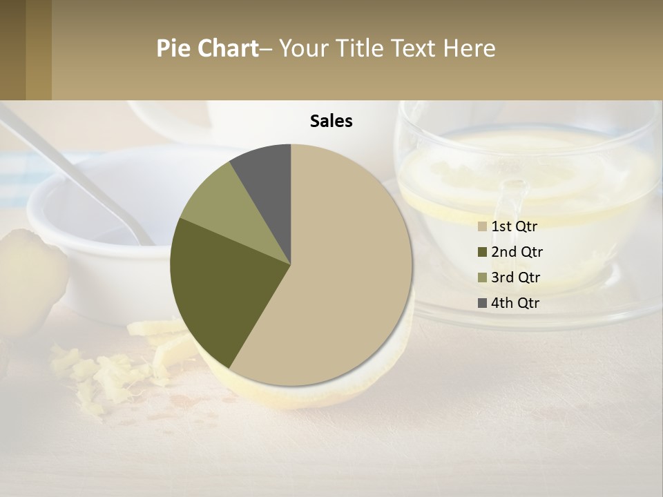 A Table Topped With A Bowl Of Lemons And A Cup Of Tea PowerPoint Template