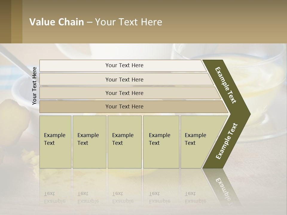 A Table Topped With A Bowl Of Lemons And A Cup Of Tea PowerPoint Template