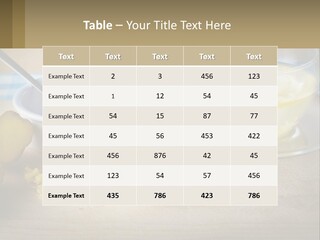 A Table Topped With A Bowl Of Lemons And A Cup Of Tea PowerPoint Template