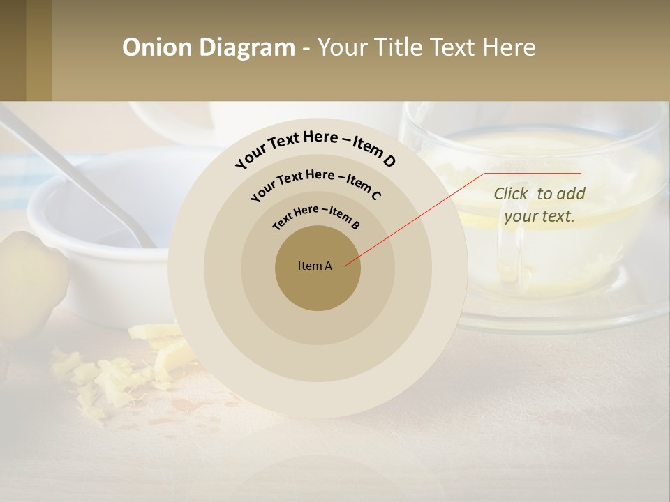 A Table Topped With A Bowl Of Lemons And A Cup Of Tea PowerPoint Template