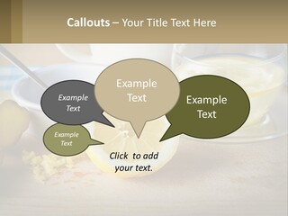 A Table Topped With A Bowl Of Lemons And A Cup Of Tea PowerPoint Template