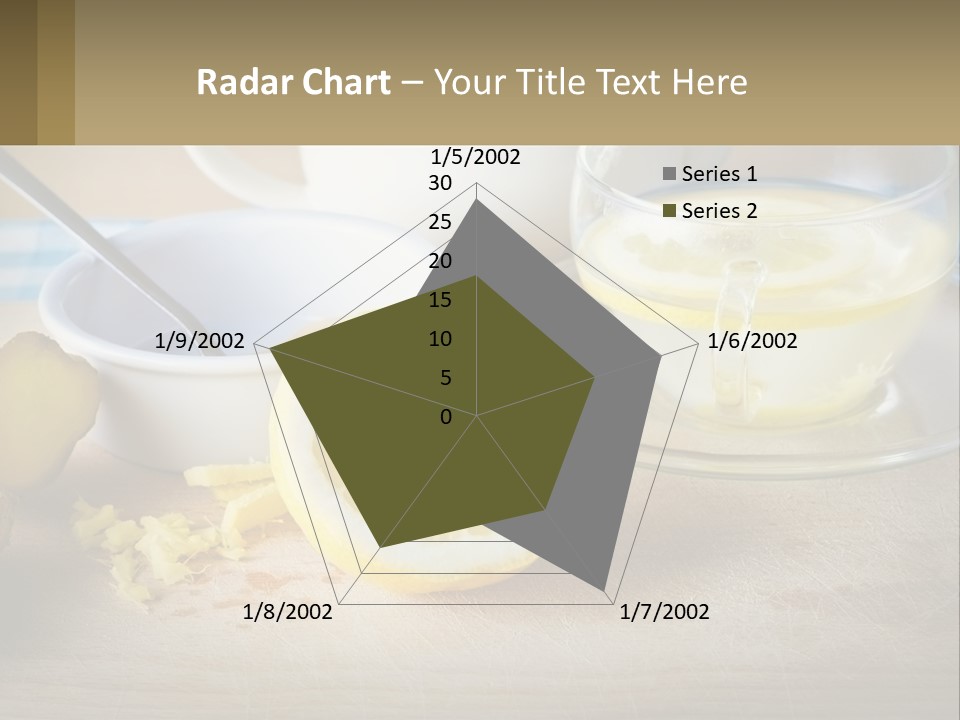 A Table Topped With A Bowl Of Lemons And A Cup Of Tea PowerPoint Template