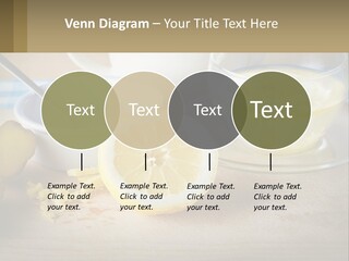 A Table Topped With A Bowl Of Lemons And A Cup Of Tea PowerPoint Template