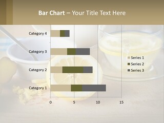 A Table Topped With A Bowl Of Lemons And A Cup Of Tea PowerPoint Template